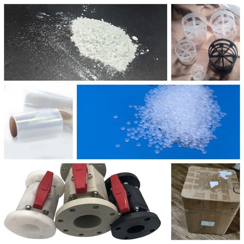 7.0-8.0 Dielectric Constant White PVDF Pellets UV Resistant For Injection Molded Parts