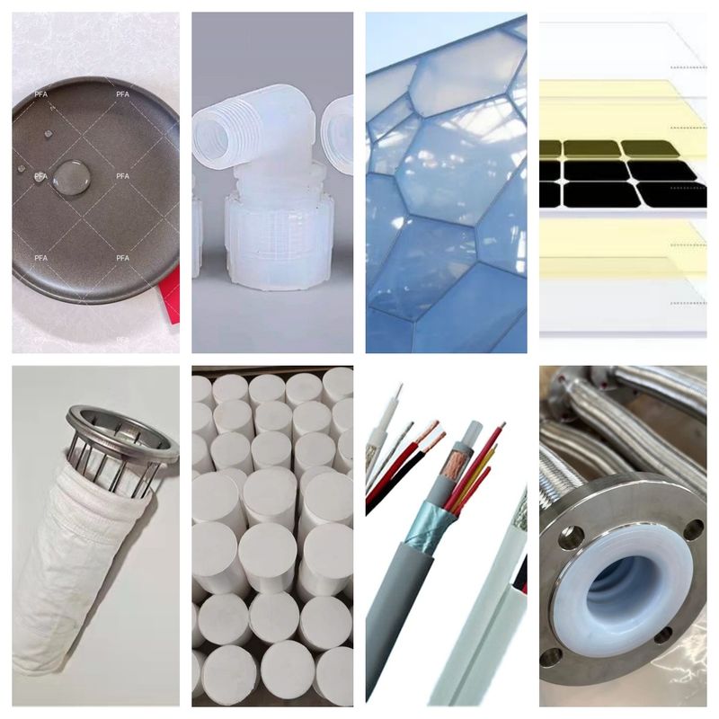 Custom Color Fluoroplastics Raw Material Granules UV Resistant FDA Compliant