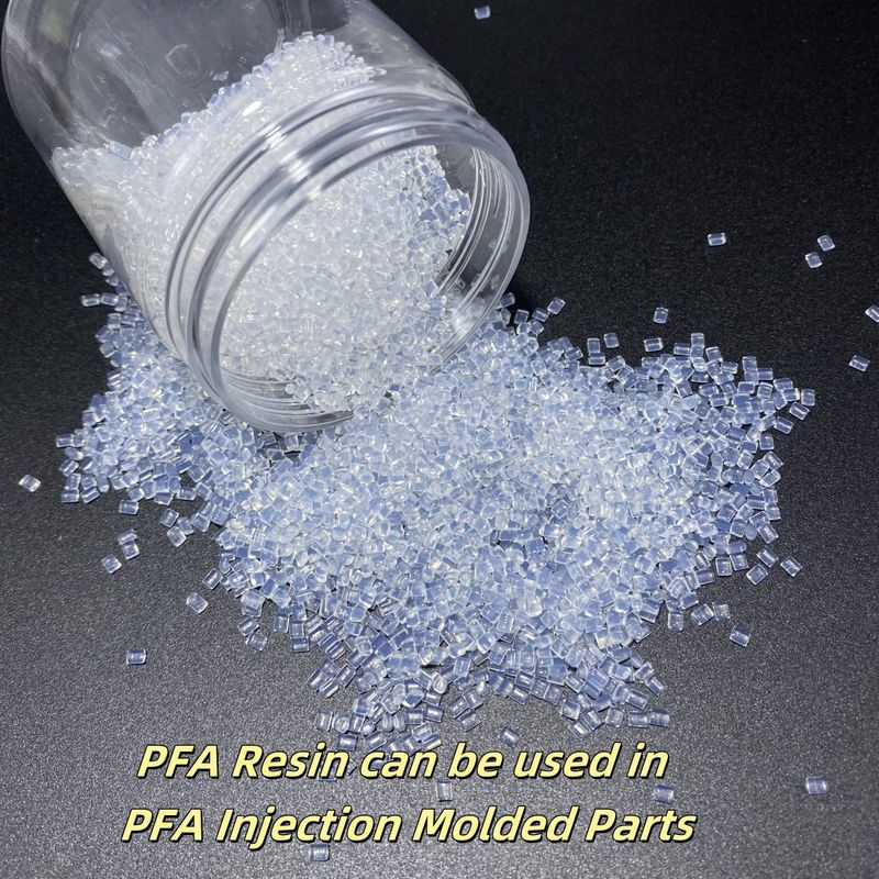 PFA Resin In PFA Injection Molded Parts For Precision Components Requiring High Chemical Resistant
