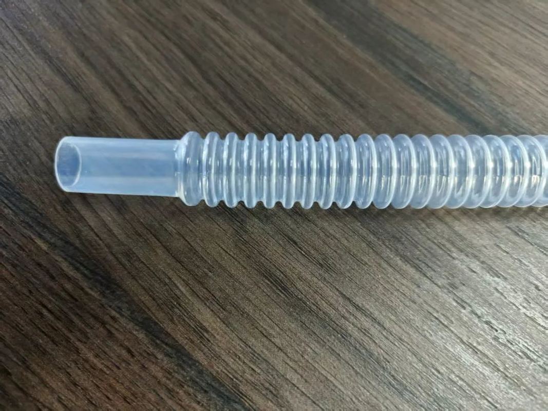 PFA Corrugated Tubing | Flexible Transparent Bellows, High-Purity & Chemical Resistant Fluoropolymer Hose for Semiconductor, Laboratory, Chemical Processing and Fluid Transfer Systems