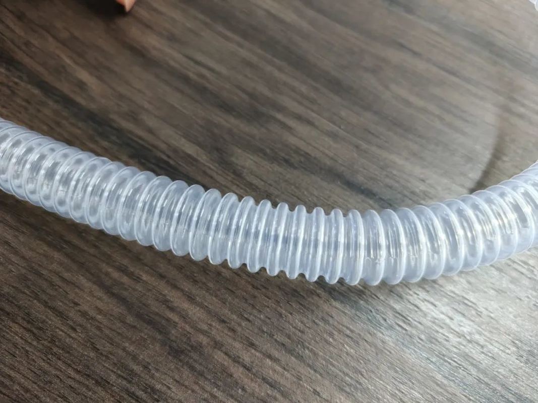 PFA Corrugated Tubing | Flexible Transparent Bellows, High-Purity & Chemical Resistant Fluoropolymer Hose for Semiconductor, Laboratory, Chemical Processing and Fluid Transfer Systems