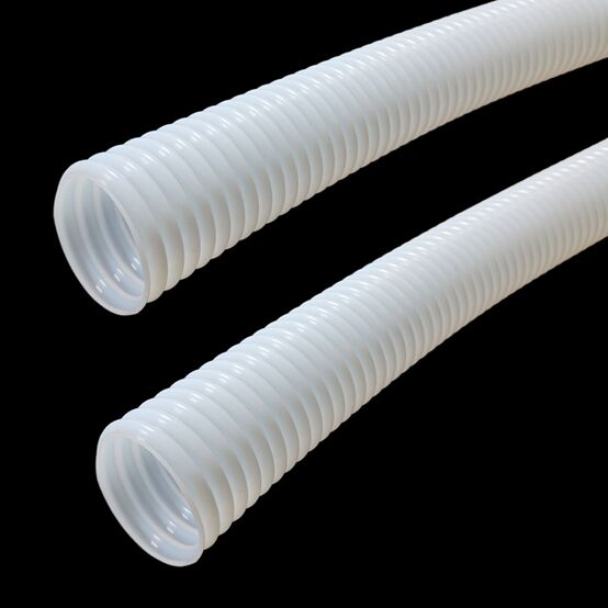 PTFE Corrugated Hose – Flexible, High-Temperature & Corrosion-Resistant ID 3.3–102 mm | -70°C to +260°C | Milky White