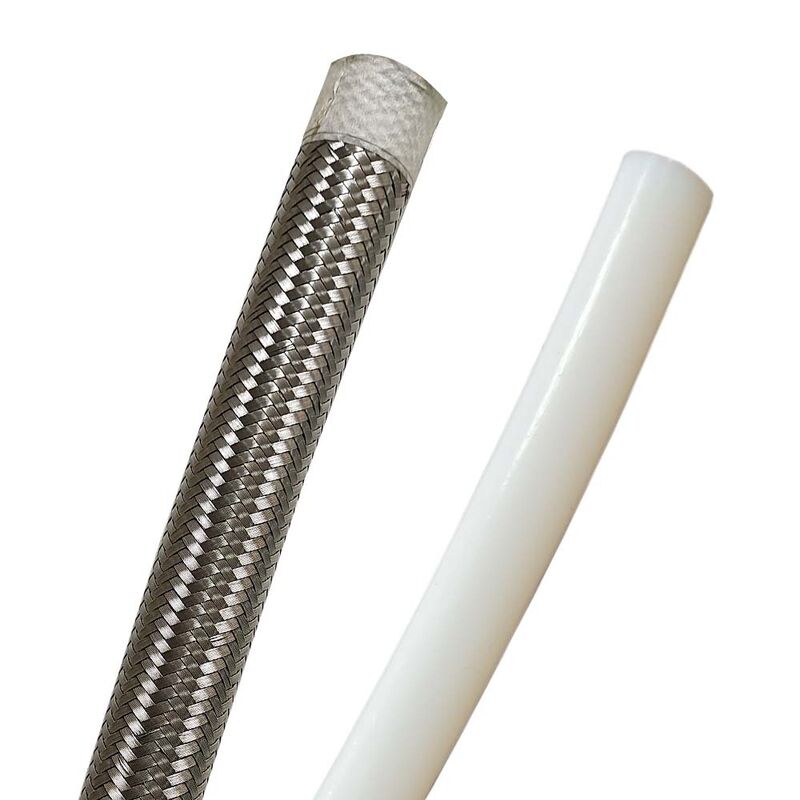 PTFE Smooth Bore Stainless Steel Braided Hose Corrosion-Resistant, High-Pressure, High & Low Temperature Tubing (ID 6.3–25.4 mm)