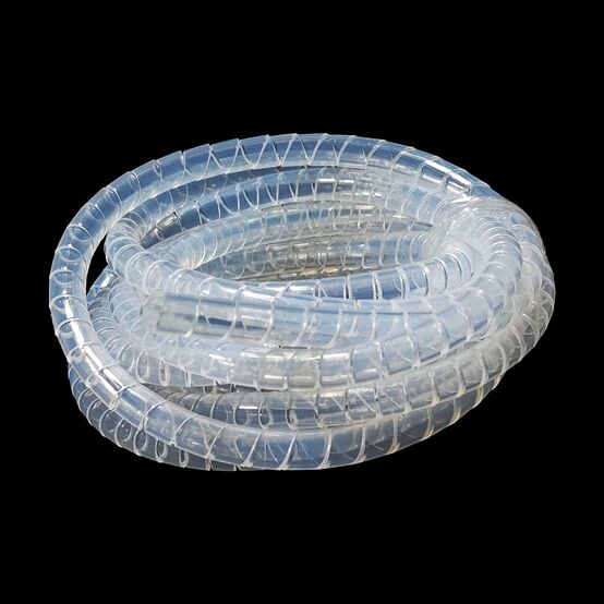 Transparent FEP Spiral Wrap Tubing – Corrosion-Resistant, High-Temperature 200°C Cable Protection Tube Left-Hand / Right-Hand Spiral Cutting Available