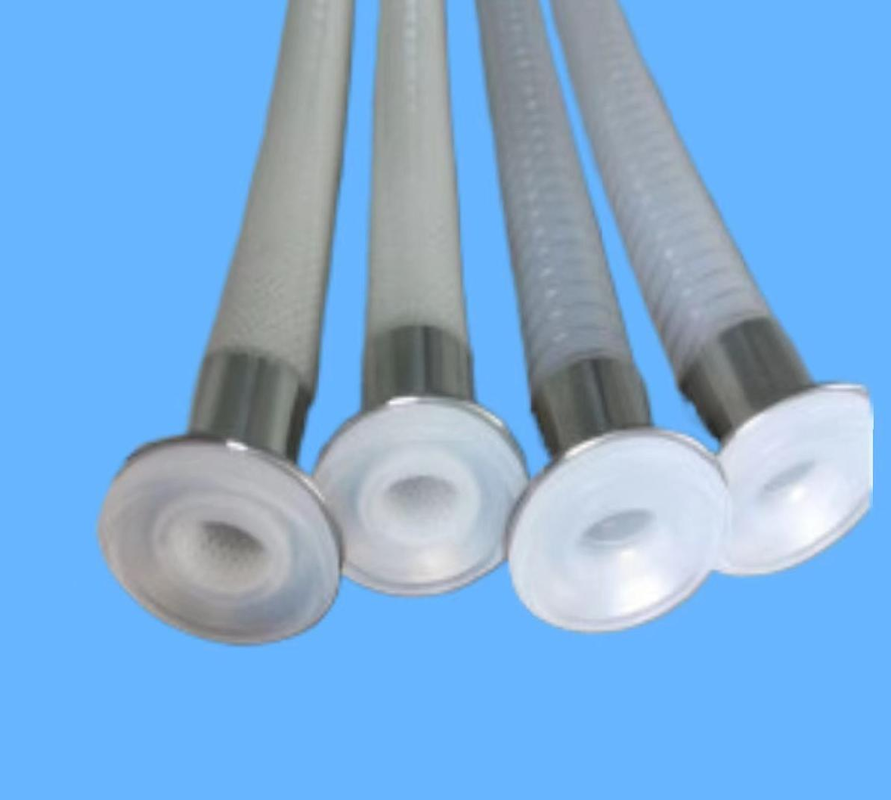 Food Grade Platinum Cured Odorless Low Permeability Single Layer PET Rib Reinforced Silicone Beverage Hose for Brewery Winery Dairy Juice Pharmaceutical CIP SIP Sterilization Transfer