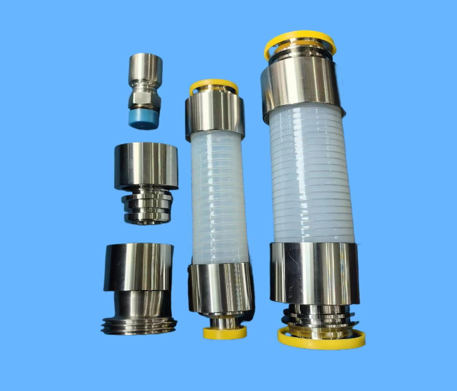 Food Grade Transparent Platinum Cured Silicone Steel Wire Reinforced Hose with 316L Stainless Steel Wire for Beverage Cosmetics Pharmaceutical Suction and Transfer