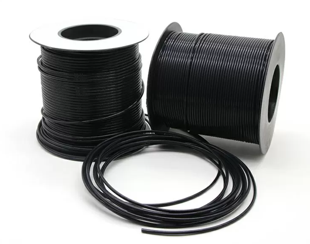 L-Type PTFE Capillary Tube, Black Teflon Tubing 150V Thin Wall 0.15mm 0.2mm 0.3mm for High Temperature Insulation