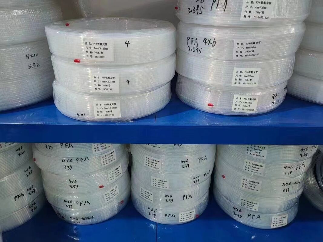 PFA Fluoropolymer Tube for High Temperature Chemical Transfer, Heat Exchanger and Steam Piping