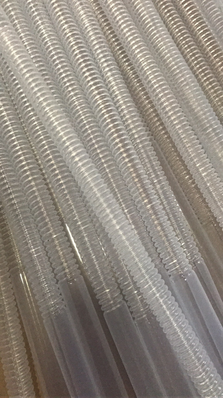 PFA Corrugated Tubing Flexible Chemical-Resistant Convoluted Tube OD 12.7–19 mm for Semiconductor, Chemical Processing, Pharmaceutical and High-Purity Fluid Transfer