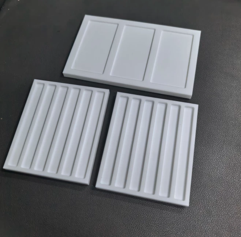 Custom Machined PTFE Parts Petri Dishes, Trays and Hydrogel Tensile Test Molds for Laboratory, Medical, Chemical and Research Applications